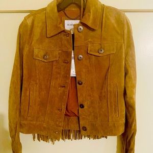 Bcbgmaxazria genuine leather jacket